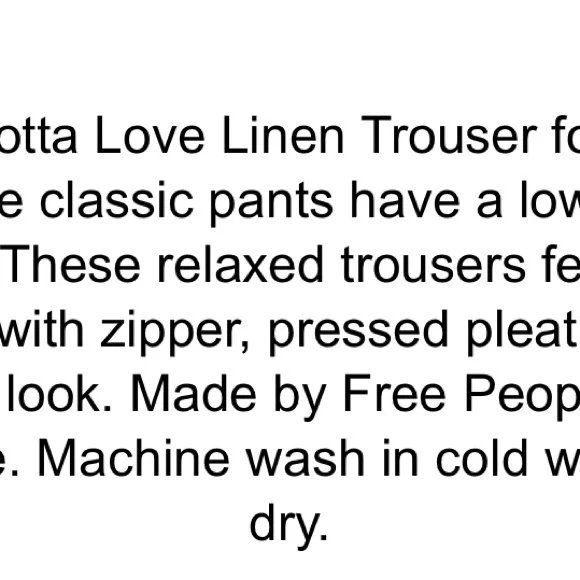 LOTTA LOVE LINEN TROUSERS - Picture 7 of 7